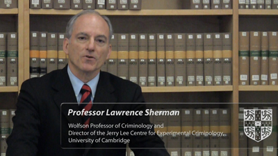 'Less Prison + More Policing = Less Crime': Professor Lawrence Sherman's image