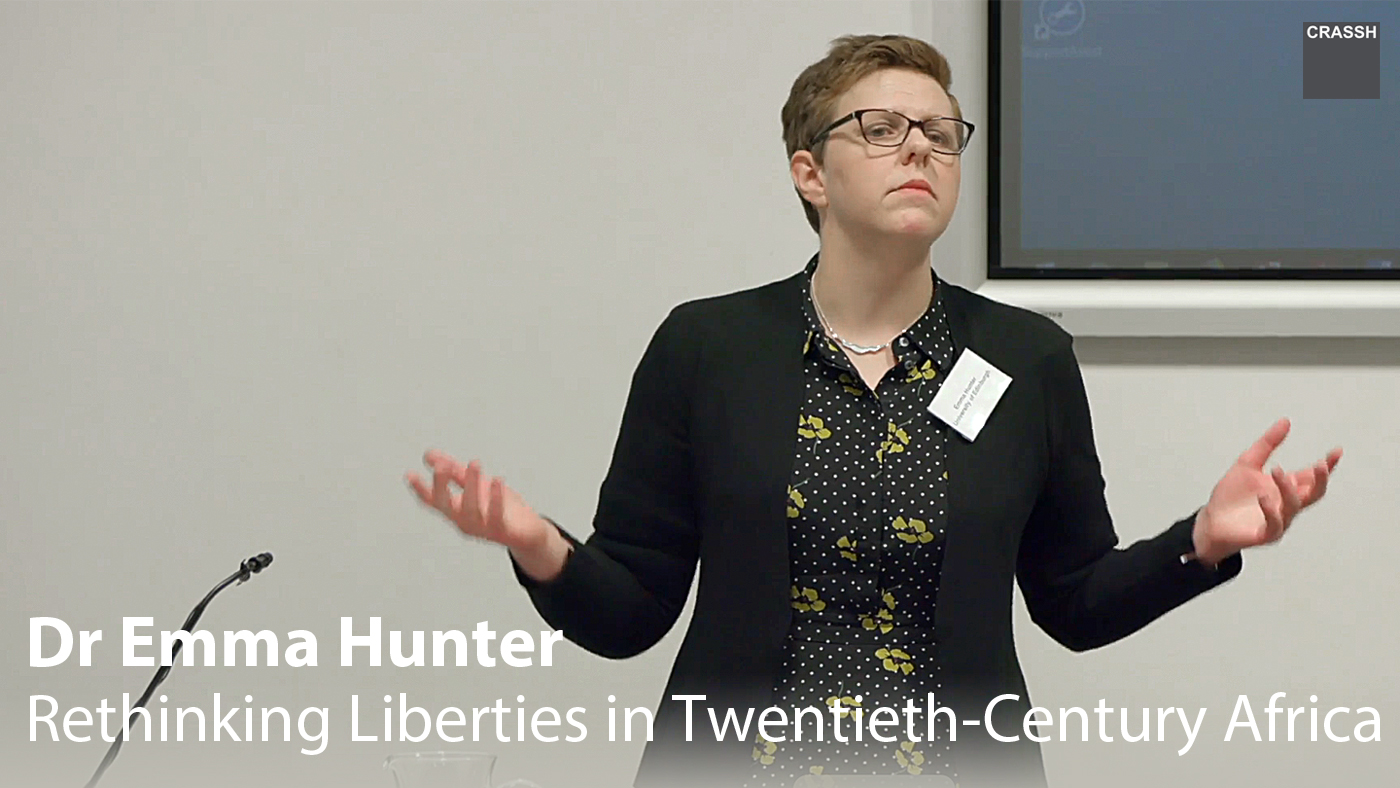 Dr Emma Hunter - 7 June 2019 - Rethinking Liberties in Twentieth-Century Africa's image