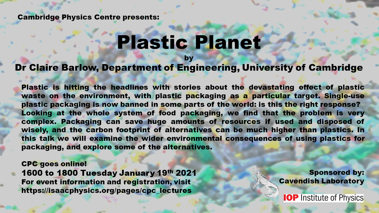 Plastic Planet - Dr Claire Barlow's image