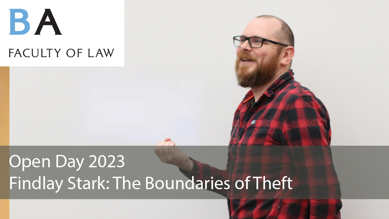 'The Boundaries of Theft': Dr Findlay Stark (audio)'s image