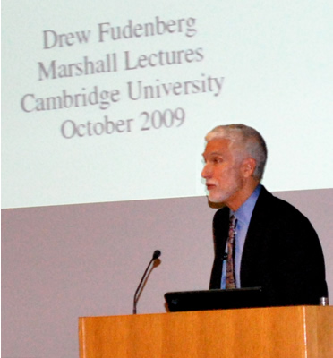 Marshall Lectures 2009 - Professor Drew Fudenberg - Learning and Equilibrium in Games - Lecture 1's image