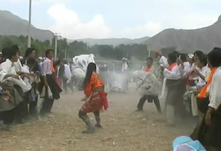 Wen Xiangcheng: Reb gong Klu rol Videos 2010: Gling rgya Village Klu rol, Harvest Festival of Langjia Village's image