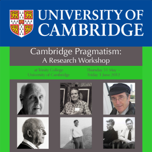 Cambridge Pragmatism: A Research Workshop's image