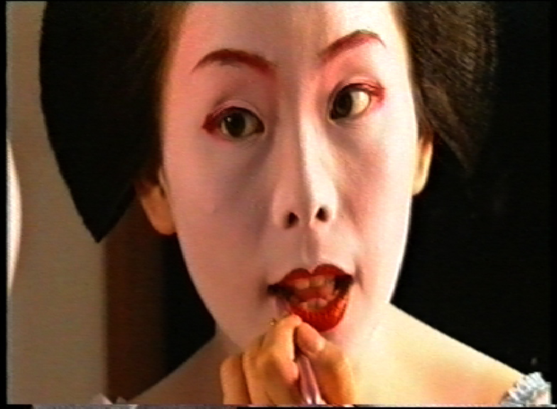 Maiko painting her face, Kyoto 1999's image