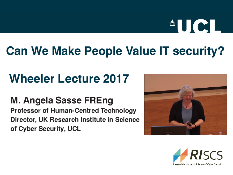 A discussion around some of the human factors and usability issues in the security of computer systems.