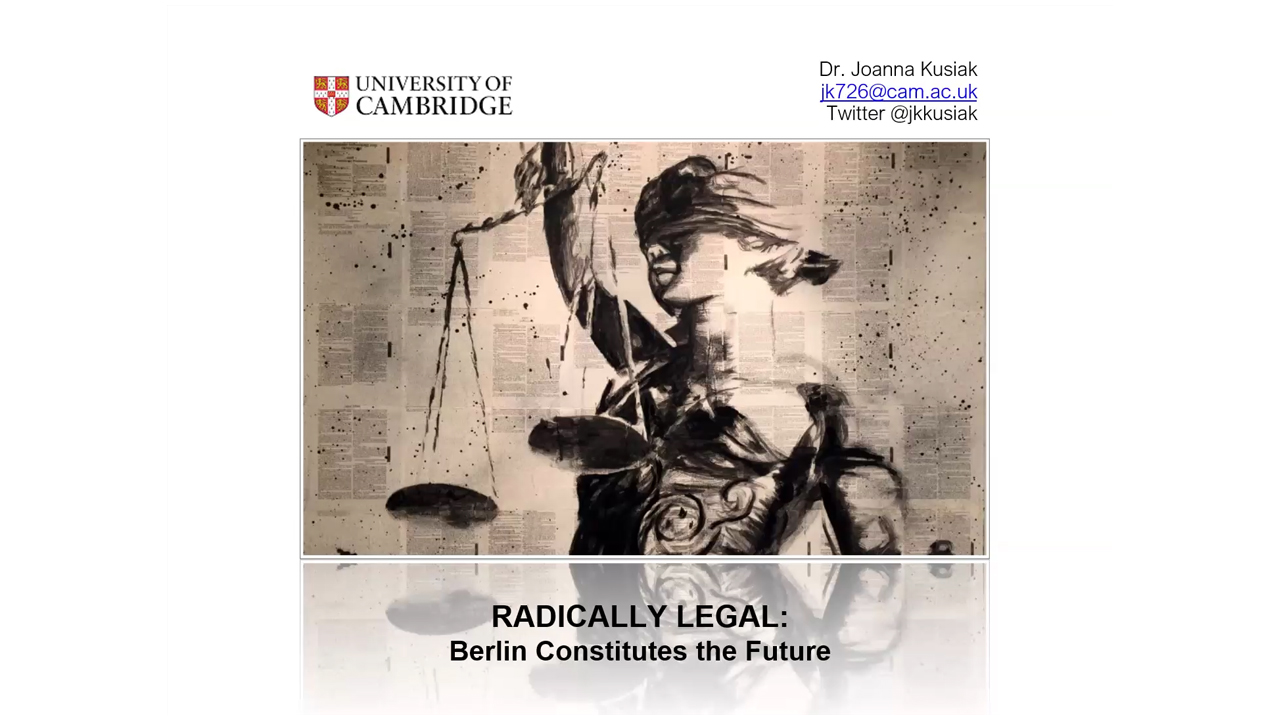 'Radically legal: Berlin constitutes the future': CSLG seminar (audio)'s image