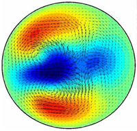 Symmetry reduced averages over moderately turbulent flows's image