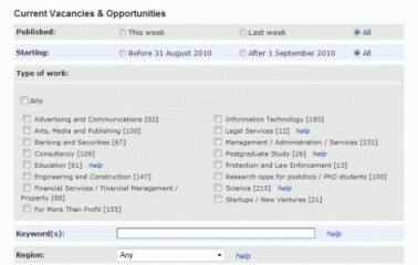 Careers Service Vacancies and Opportunities's image